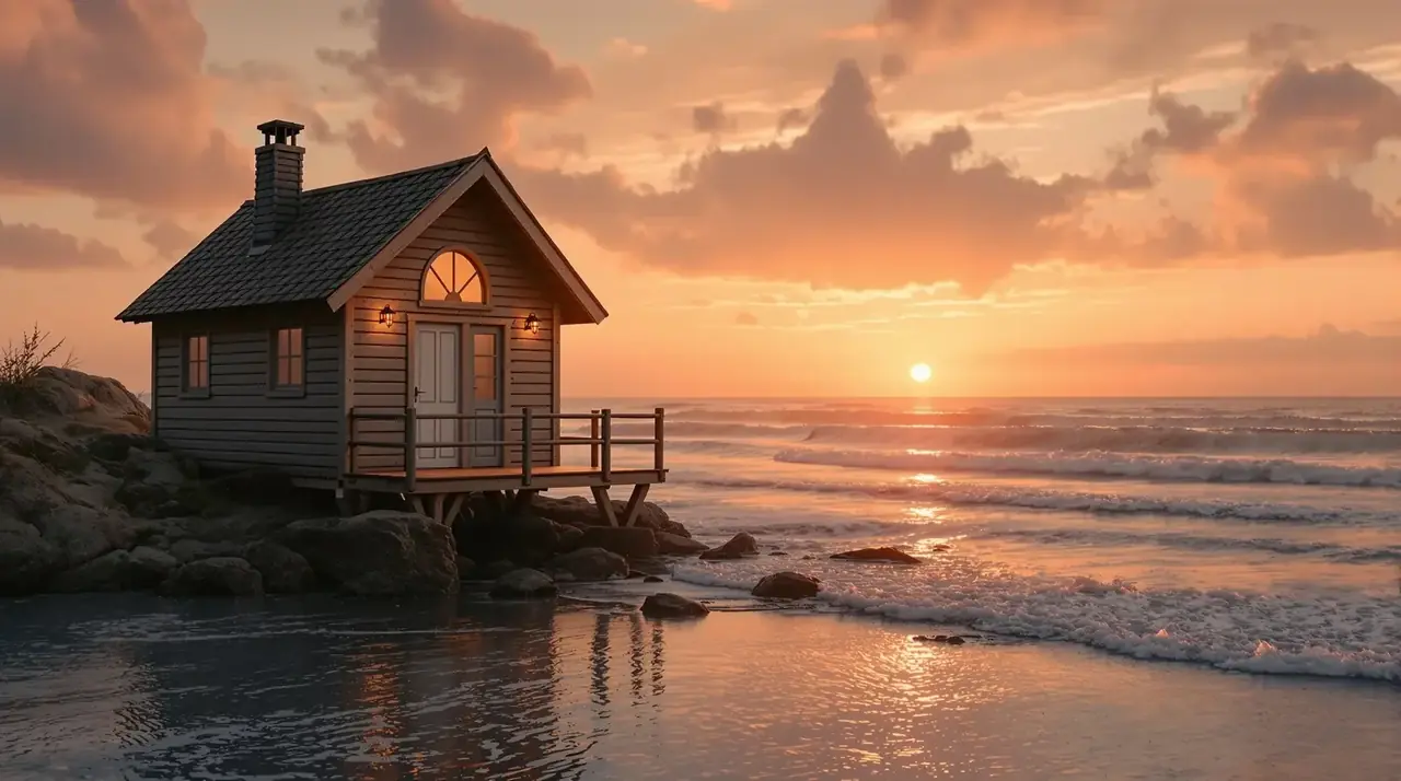 海边的小屋 轮播海报